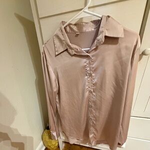 Elegant Women's Blouse in Soft Pink